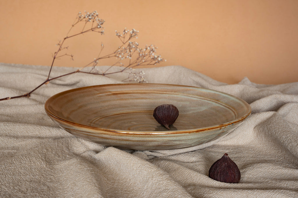 Fired Earth Serving Plate