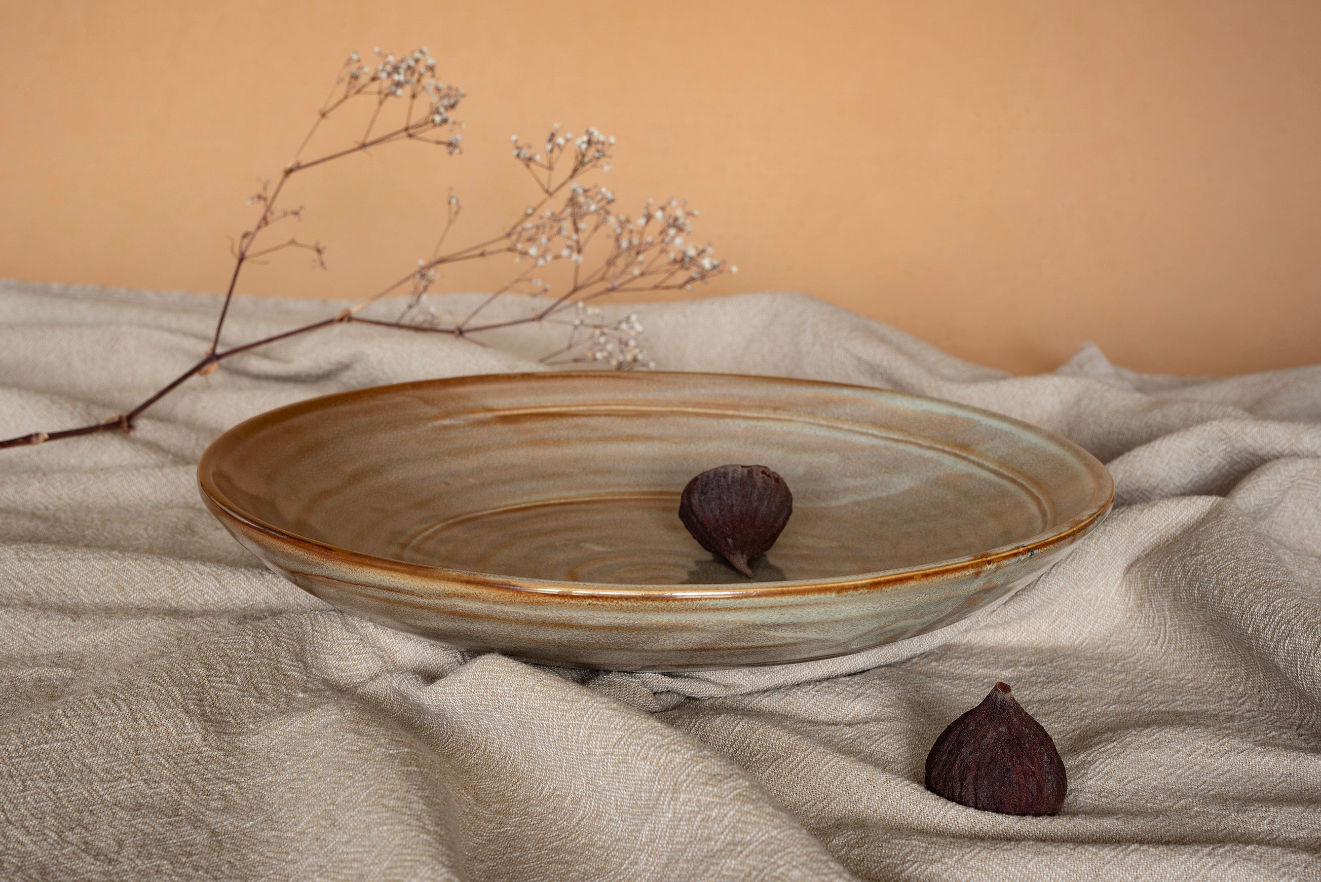 Fired Earth Serving Plate